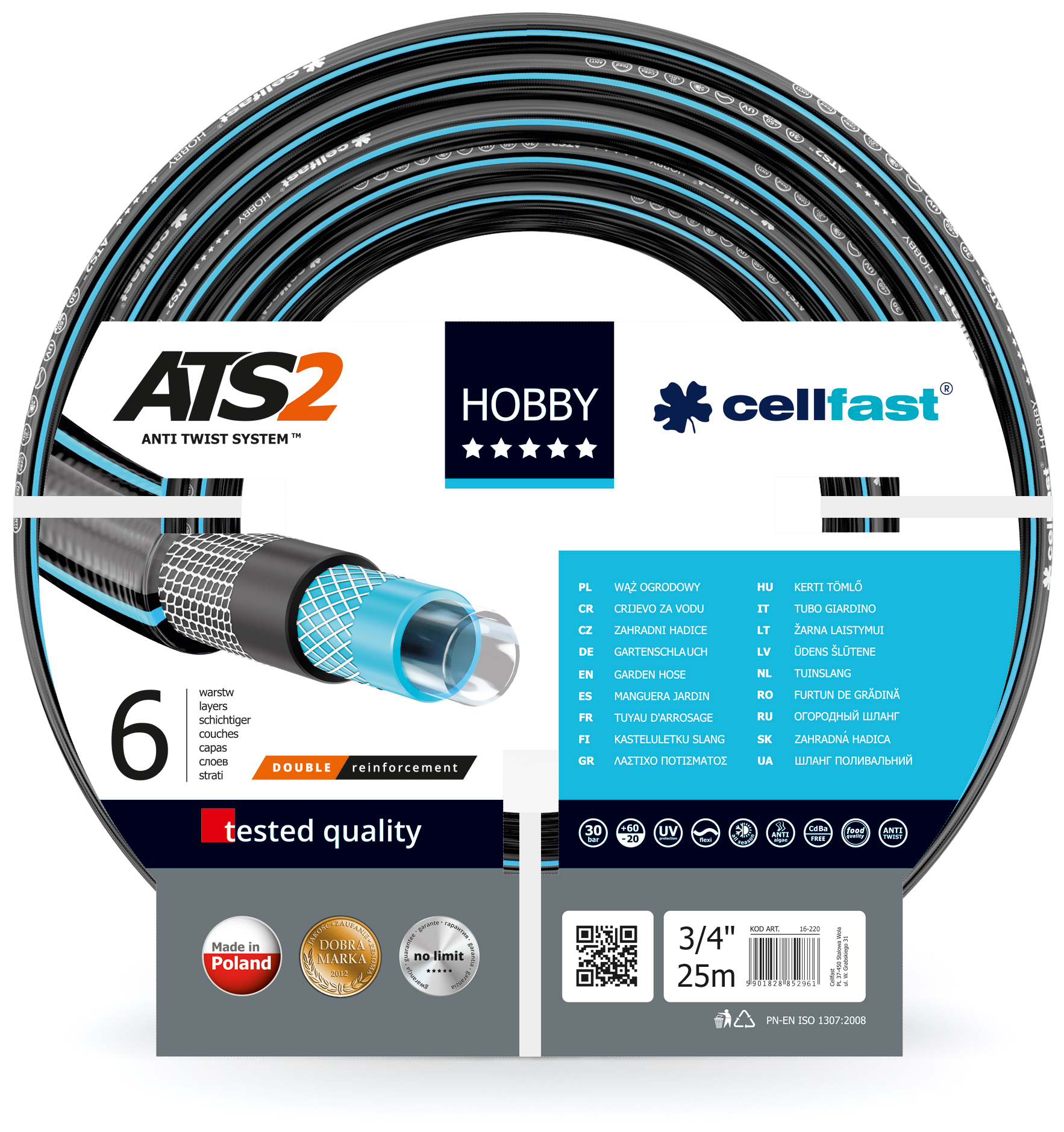 Hadica 3/4" záhr.HOBBY ATS /25m/